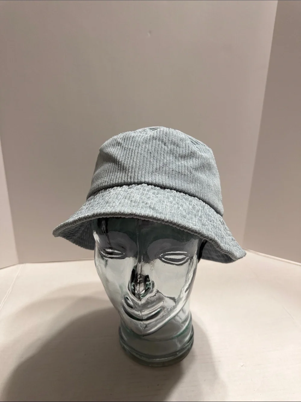 Kids Light Blue Corduroy Bucket Hat - Unbranded